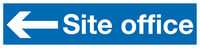 Site office left sign MJN Safety Signs Ltd