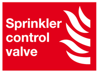 Sprinkler Control valve sign MJN Safety Signs Ltd