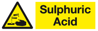 Sulphuric acid sign MJN Safety Signs Ltd