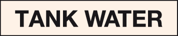 Tank water pipeline label | UK health and safety sign supplier | Signs ...