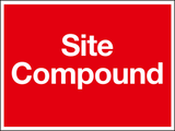 Site compound sign MJN Safety Signs Ltd