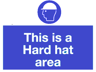 This is a hard hat area sign MJN Safety Signs Ltd