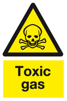 Toxic gas sign MJN Safety Signs Ltd
