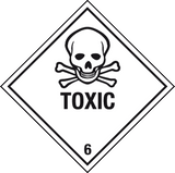 Toxic label MJN Safety Signs Ltd
