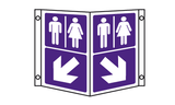 Unisex directional projecting sign MJN Safety Signs Ltd