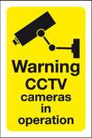 Warning CCTV cameras in operation sign MJN Safety Signs Ltd