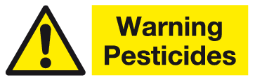 Warning Pesticides sign MJN Safety Signs Ltd
