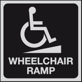 Wheelchair ramp sign MJN Safety Signs Ltd